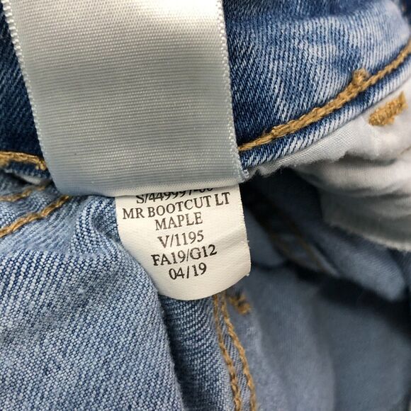 Old Navy Women Kicker Boot Cut Jeans Size 16 Short Blue Denim B252 -1 - Picture 10 of 16